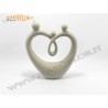 Bomboniera Sacra Famiglia Grande in Ceramica h26cm color Tortora