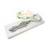 Apribottiglia in metallo color argento 12cm