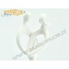 Bomboniera Sposi Fidanzati in Ceramica Bianca h16cm con Astuccio
