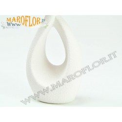 Bomboniera Sposi Fidanzati in Ceramica Bianca h16cm con Astuccio