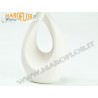 Bomboniera Sposi Fidanzati in Ceramica Bianca h16cm con Astuccio