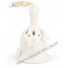 Campanella Cupido con Farfalle in Porcellana Bianca 9cm CP-71906 Cu...
