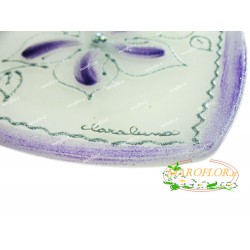 BOMBONIERE CLARALUNA 7307 PIATTO CON DECORO GLICINE