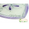 BOMBONIERE CLARALUNA 7307 PIATTO CON DECORO GLICINE