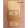 BOMBONIERE CLARALUNA 7912 TECA TRASPARENTE 8,5 cm con RIPIANO, CONFETTI OREFICE e NASTRO ORGANZA