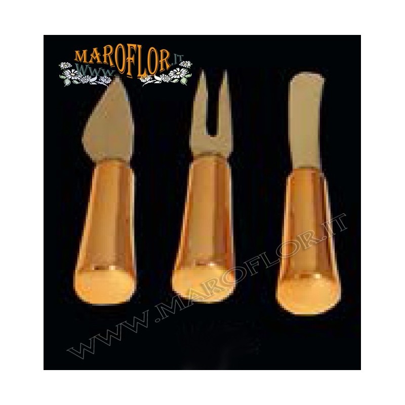 Bomboniere Stock Claraluna Rotella TagliaPizza con manico ramato 15cm linea Swag