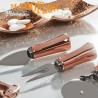 Bomboniere Stock Claraluna Rotella TagliaPizza con manico ramato 15cm linea Swag