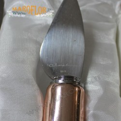 Bomboniere Stock Claraluna Rotella TagliaPizza con manico ramato 15cm linea Swag