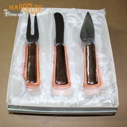 Bomboniere Stock Claraluna Rotella TagliaPizza con manico ramato 15cm linea Swag