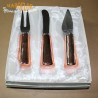 Bomboniere Stock Claraluna Rotella TagliaPizza con manico ramato 15cm linea Swag