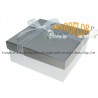 BOMBONIERE CLARALUNA 7011 Set OLIO ACETO SALE PEPE in PORCELLANA Bianca e Silver