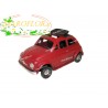 AUTO  d'epoca Rossa 12 cm con tettuccio aperto e 2 Fari Tondi