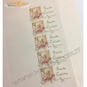 10 Bigliettini Bomboniere per Bimbi cm 9,5x2,5 da stampare al pc o scrivere a mano Battesimi o Nascite