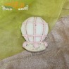 Bomboniera Salvadanaio Mongolfiera Rosa in Resina 10cm x Battesimo Nascita Compleanno