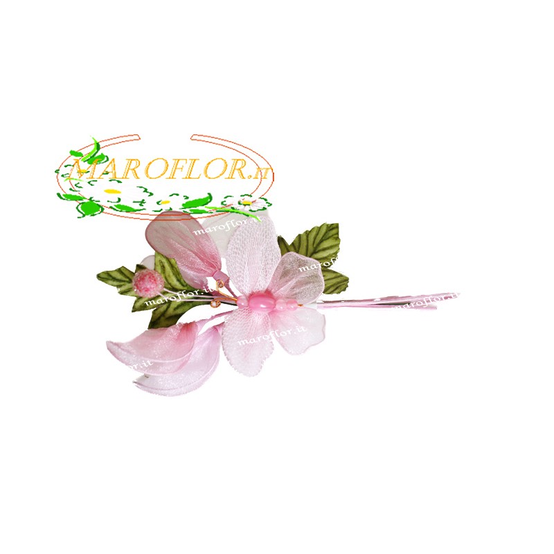 FIORE FARFALLA ROSA Bomboniere Segnaposti Ringraziamenti Portaconfetti