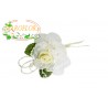 FIORE Bianco e Avorio Bomboniere con Confetti Segnaposti Ringraziamenti Portaconfetti