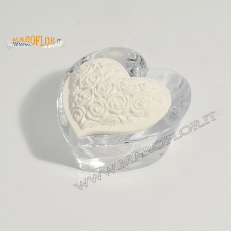 Bomboniera Claraluna 19565 Scatola Coperchio Gesso Profumato