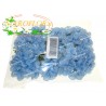 72 FIORI in ORGANZA con PERLA Azzurro Celeste 3cm diametro
