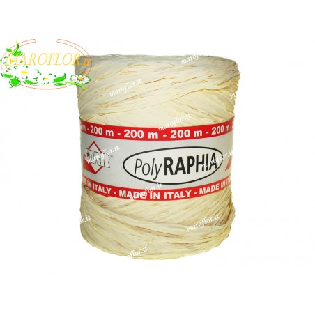 Raffia Avorio 200 metri per Bomboniere, Fiori, Regali