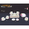 Bomboniere Claraluna 14691 Set sale e pepe in porcellana con decoro floreale Linea Vidas by Ken Scott