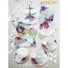 Bomboniere Claraluna 14691 Set sale e pepe in porcellana con decoro floreale Linea Vidas by Ken Scott