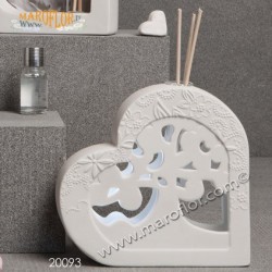 Bomboniera Claraluna 20093 Cuore Diffusore e Led con kit essenza