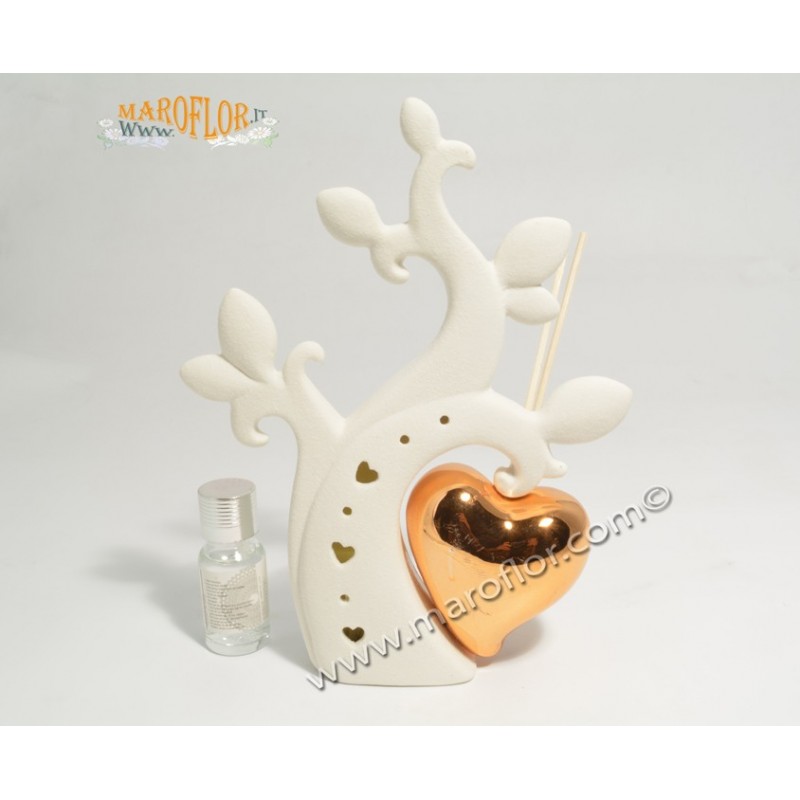 Bomboniera Claraluna 20162R Diffusore Albero Cuore