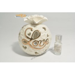 Bomboniera Claraluna 20183 Diffusore Sfera con Fiore Love Cuori Led