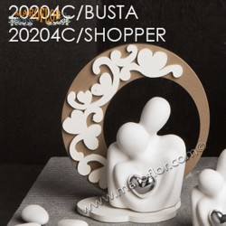 Bomboniera Claraluna 20204C Coppia Busto cuore