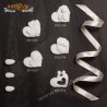 Gesso Claraluna 20313/24 Coppia 4cm Bomboniera Segnaposto