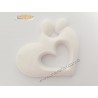 Gesso Claraluna 20313/24 Coppia 4cm Bomboniera Segnaposto