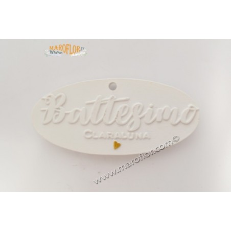 Calamita Claraluna Battesimo 7cm CL20331/6 Bomboniera Segnaposto