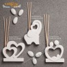 Bomboniera Claraluna CL20367 Diffusore Cuori Gesso