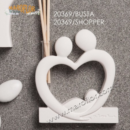 Bomboniera Claraluna CL20369 Diffusore Sacra Famiglia Gesso