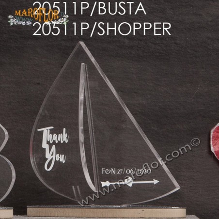 Bomboniera Claraluna CL20511P Icona Barca 10cm Personalizzabile