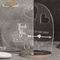 Bomboniera Claraluna CL20512P Icona Cuore 10cm Personalizzabile