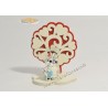 Bomboniera Claraluna CL20901 Gufo Laurea con Albero della Vita rosso 10cm