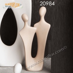 Bomboniera Claraluna CL20984 Coppia Sposi Fidanzati Tortora