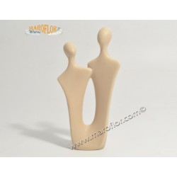 Bomboniera Claraluna CL20984 Coppia Sposi Fidanzati Tortora