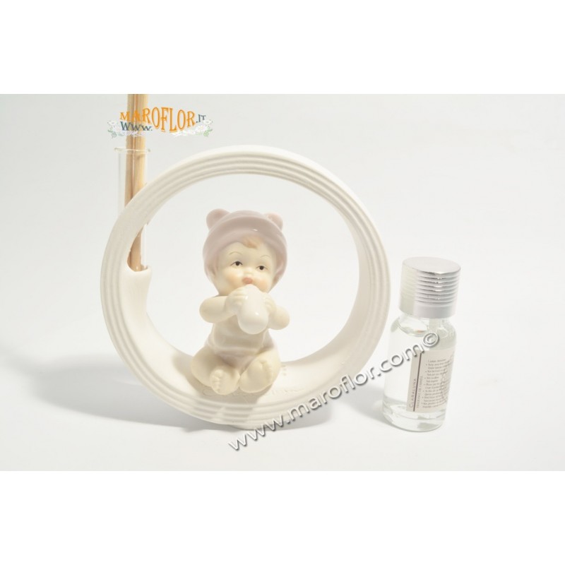 Bomboniera Claraluna CL20925G diffusore Bebe rosa