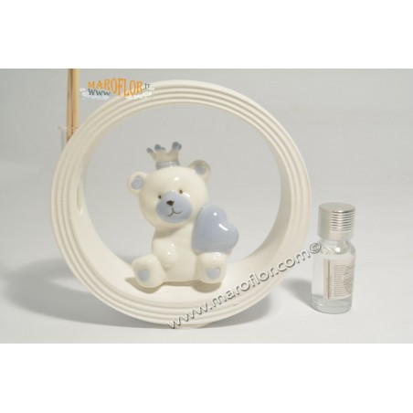 Bomboniera Claraluna CL20922G diffusore Orsetto azzurro