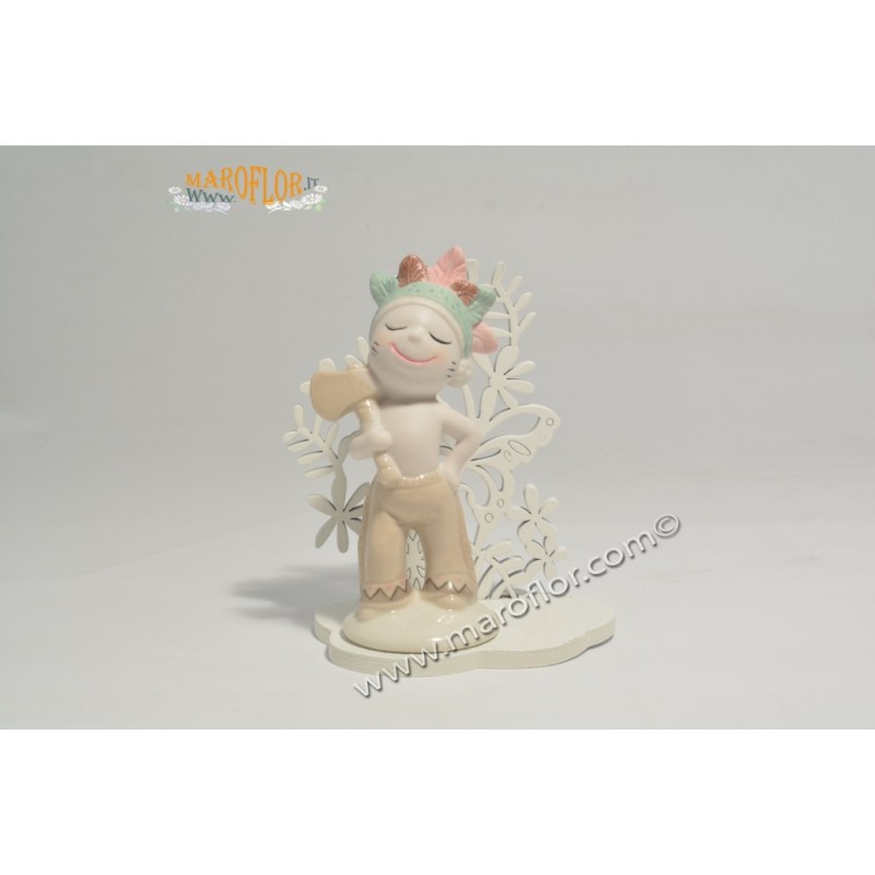 Bomboniera Claraluna CL20956F Indiano con supporto Farfalla 10cm