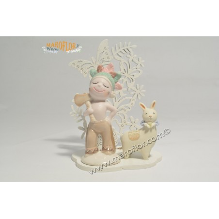 Bomboniera Claraluna CL20958F Indiano e Alpaca supporto Farfalla 13cm