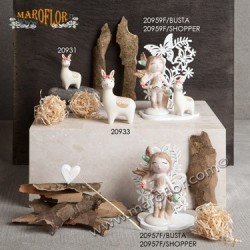 Bomboniera Claraluna CL20933F Alpaca  con supporto Farfalla 10cm x bimba