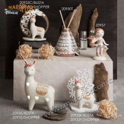 Bomboniera Claraluna CL20933F Alpaca  con supporto Farfalla 10cm x bimba