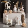 Bomboniera Claraluna CL20933F Alpaca  con supporto Farfalla 10cm x bimba