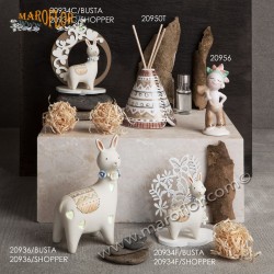 Bomboniera Claraluna CL20936 Alpaca  con Led 13cm x bimbo