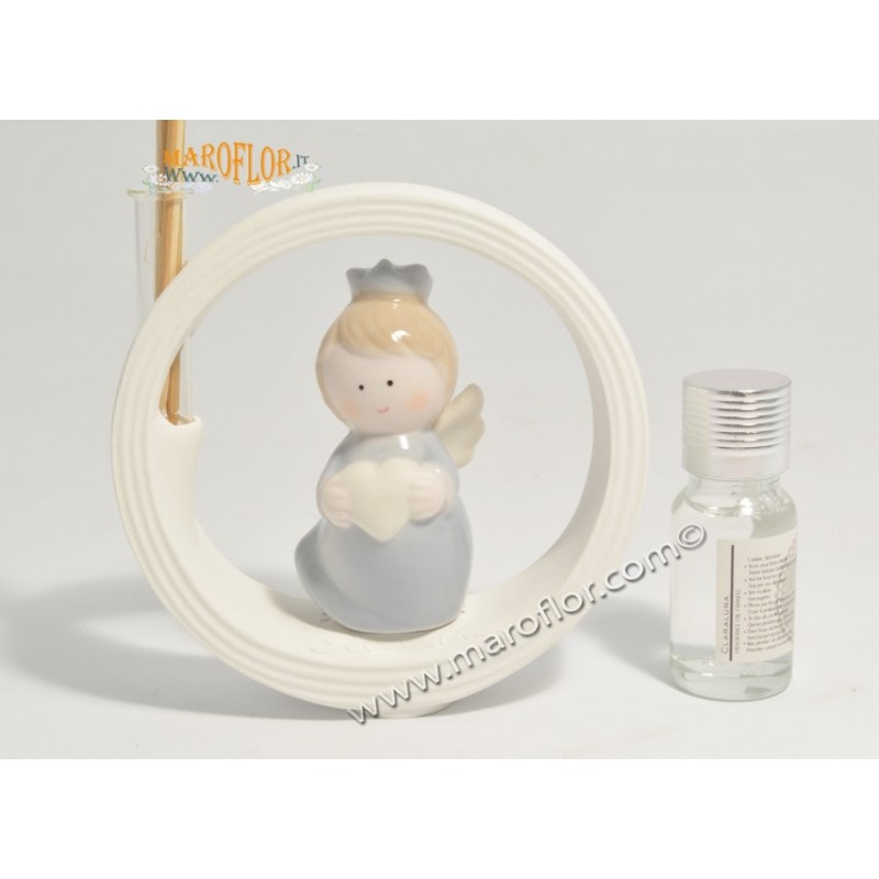 Bomboniera Claraluna CL20942G Profumatore Angelo azzurro 10cm