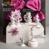 Bomboniera Claraluna CL20951F Ballerina con supporto Farfalla 10cm
