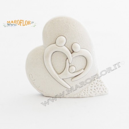 Bomboniera Claraluna 18305/12 confezione 12 Calamite Cuore Sacra Famiglia